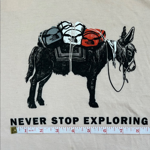 The North Face Light Peach Donkey Graphic Tee Size S - Picture 10 of 15